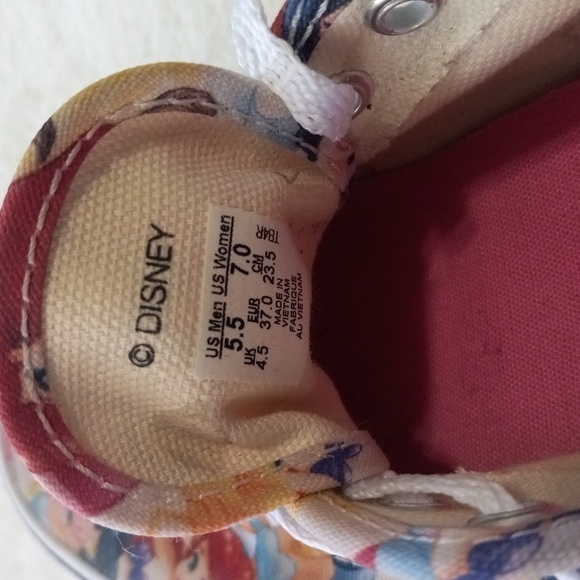 Vans × Disney Rare Authentic Multi Disney Princess Print Shoes Unisex - Picture 12 of 14